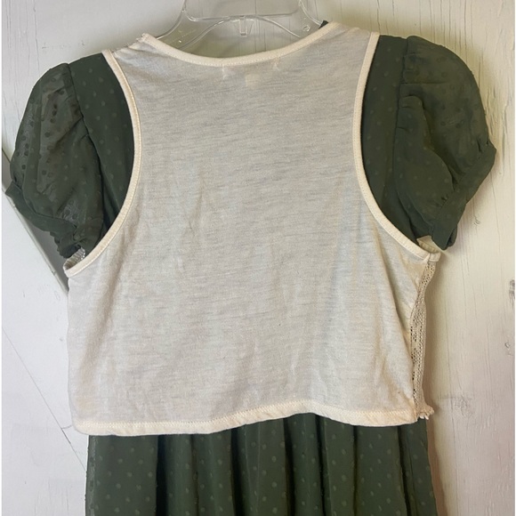 Wonder nation green Boho Two piece xl dress and cream speechless large vest - Picture 3 of 10